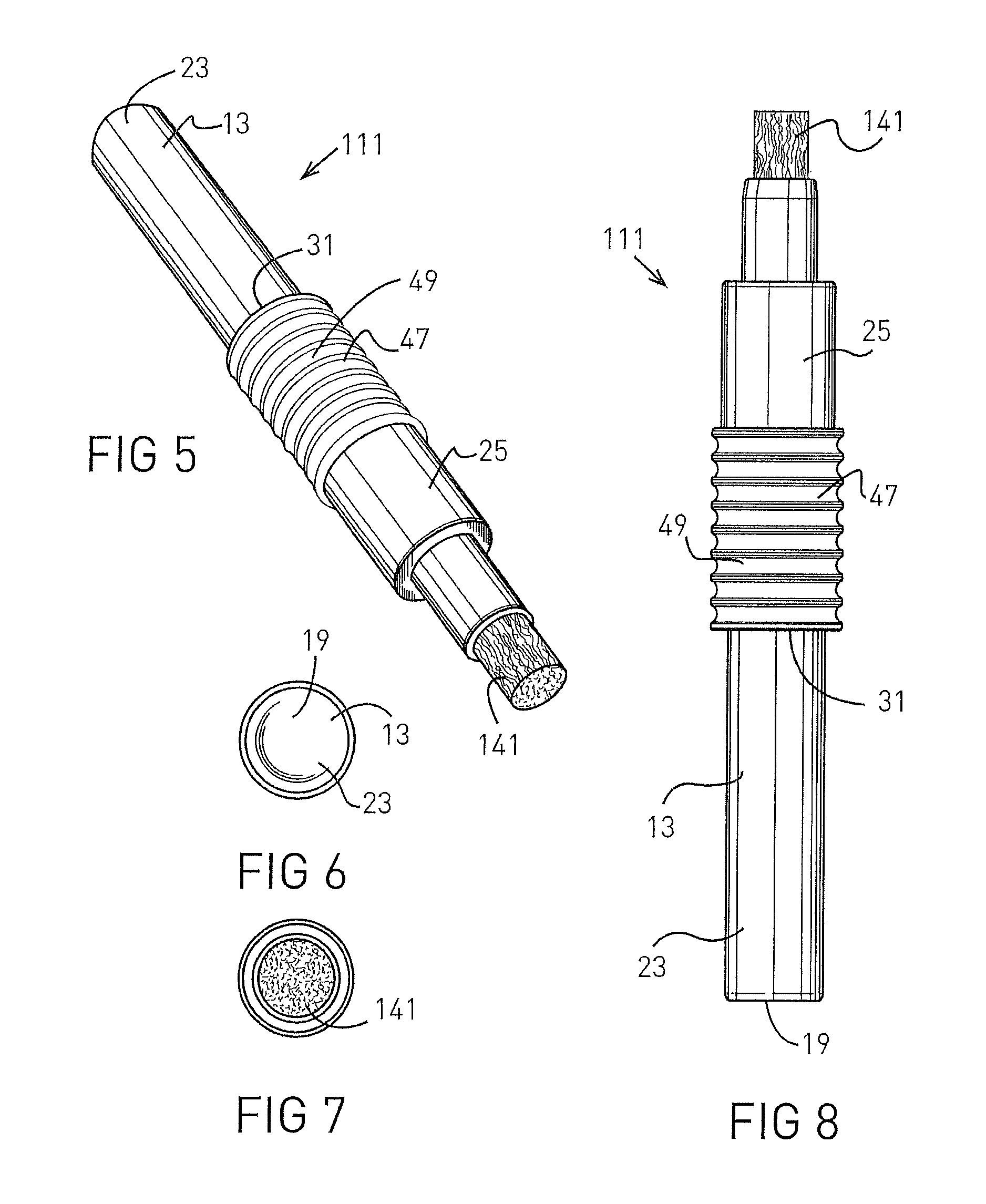 Single and multiple use applicator for volatile fluids having a protective device for guarding against being cut by glass shards formed within the applicator