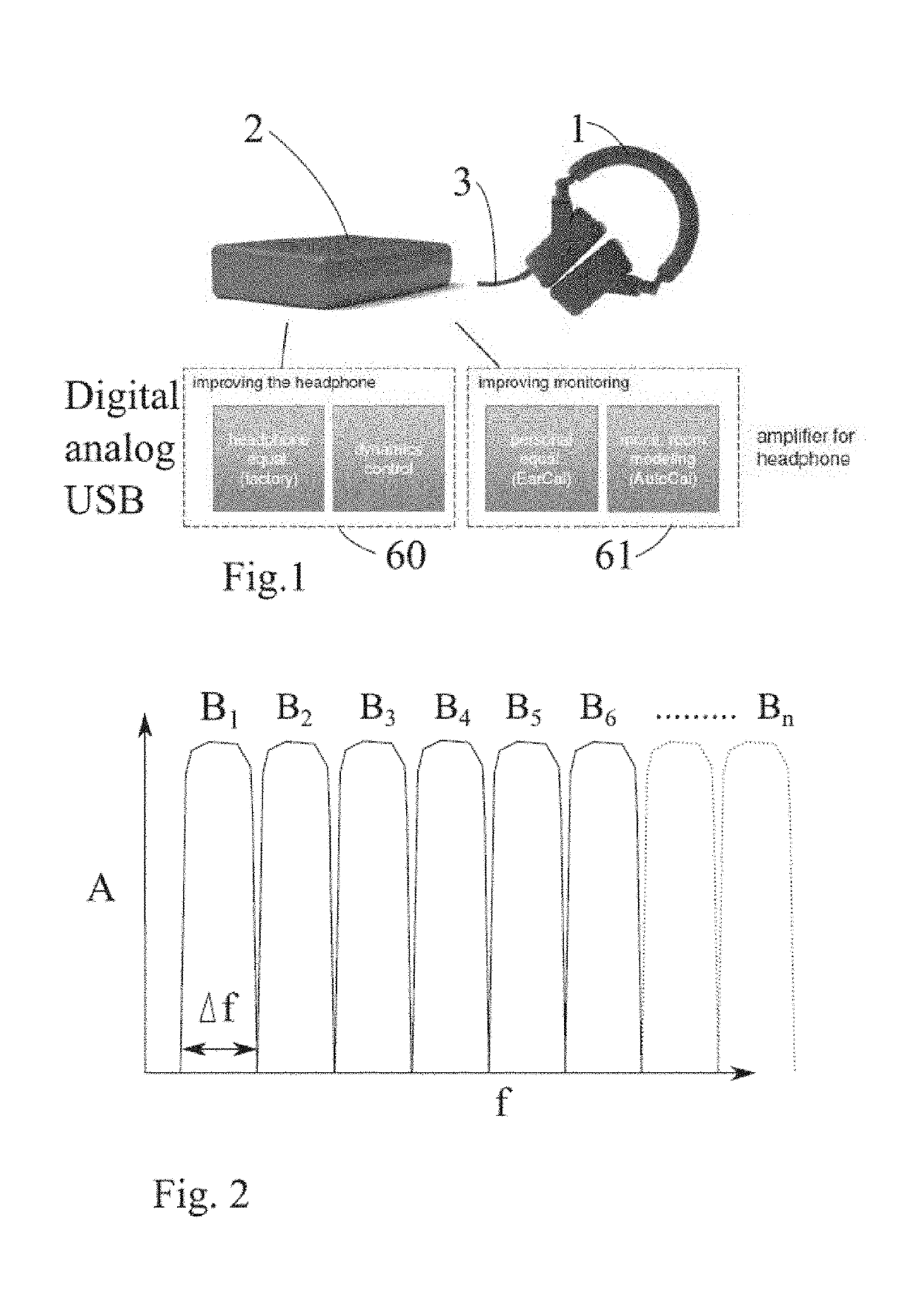An active monitoring headphone and a binaural method for the same