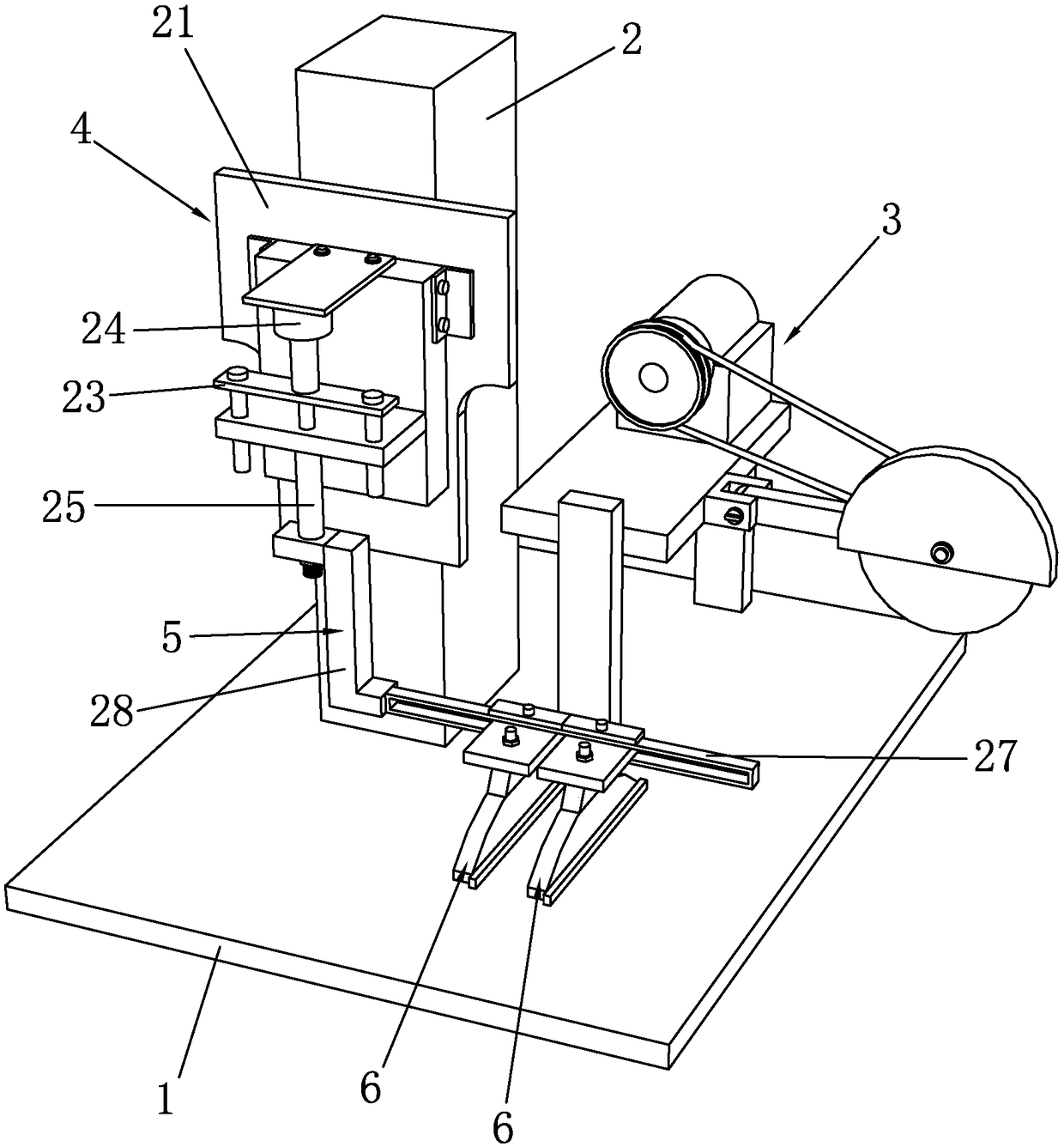 Cutting device for range hood aluminum plate