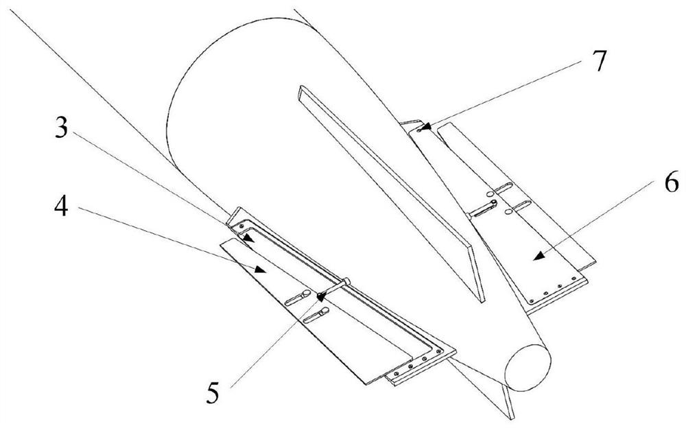 A lateral pop-up stabilization device for a revolving body type AUV horizontal fin