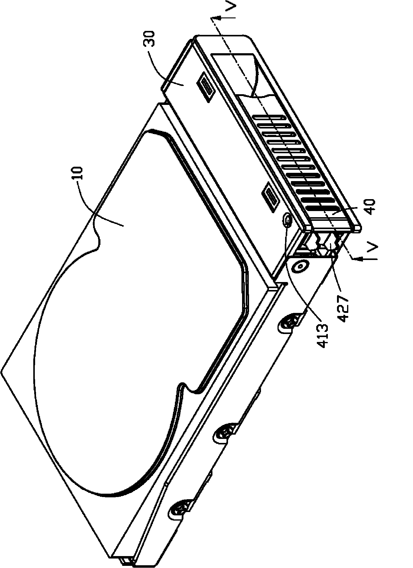 Device for fixing data storage unit