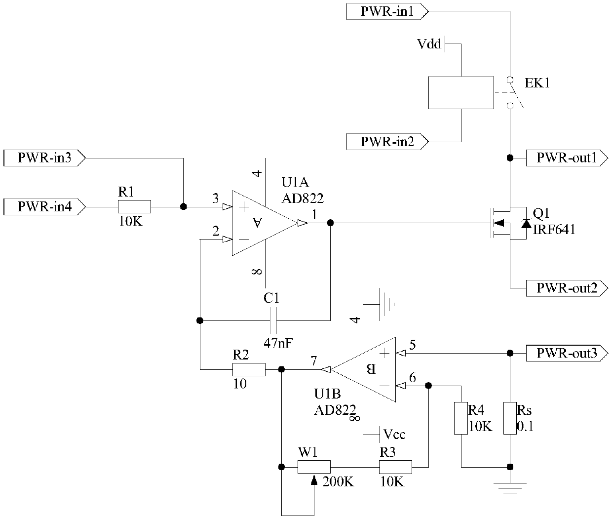 Program control type load adaptive variable voltage constant current source module