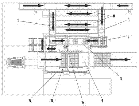 Automatic board assembling method and system for goods delivered out of warehouse