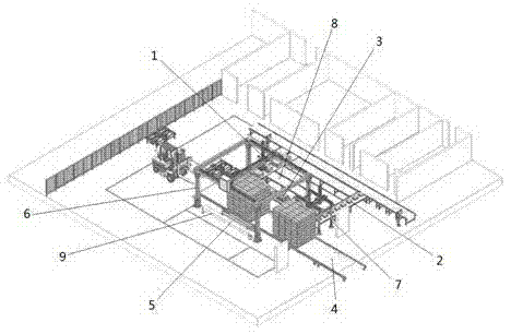 Automatic board assembling method and system for goods delivered out of warehouse