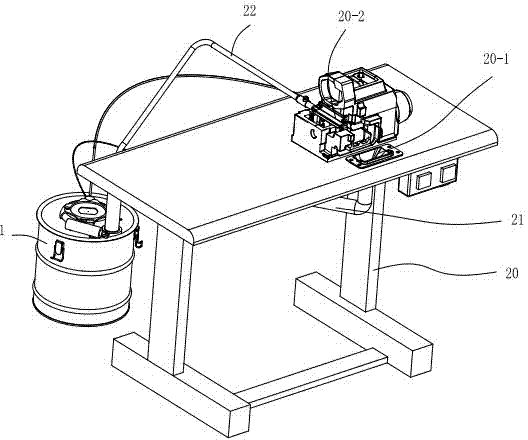 Sewing machine dust collection device