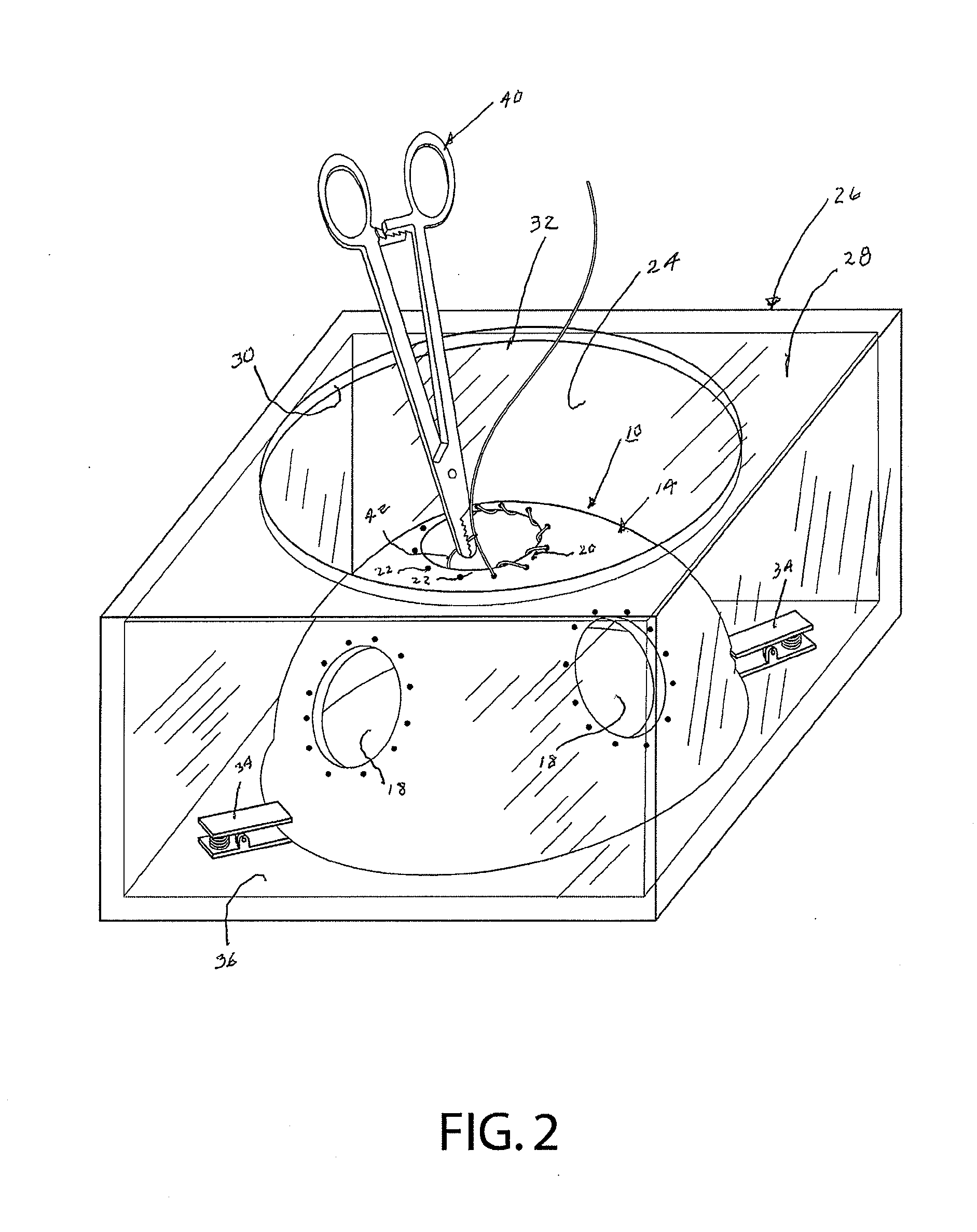 Suture training device