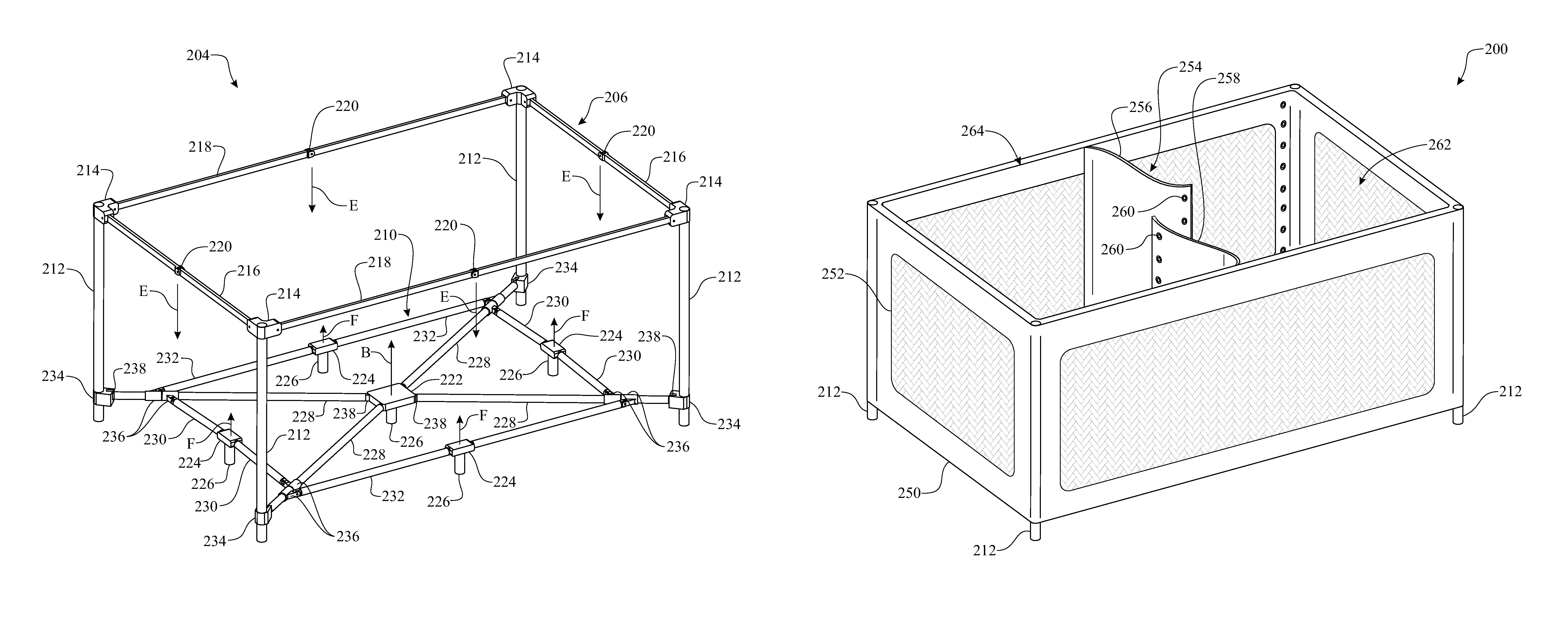 Folding playpen and dual sleeper