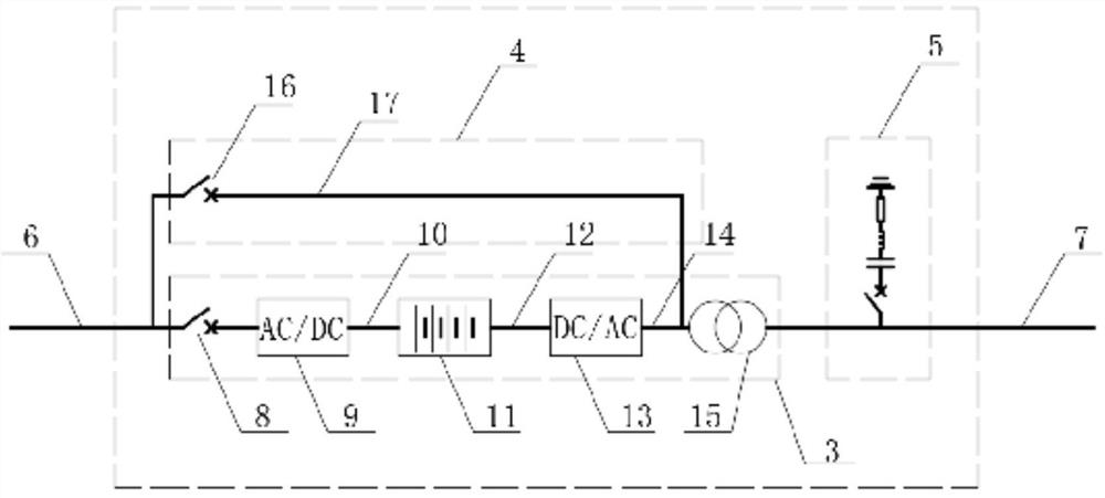 Impact load treatment device for electrified railway