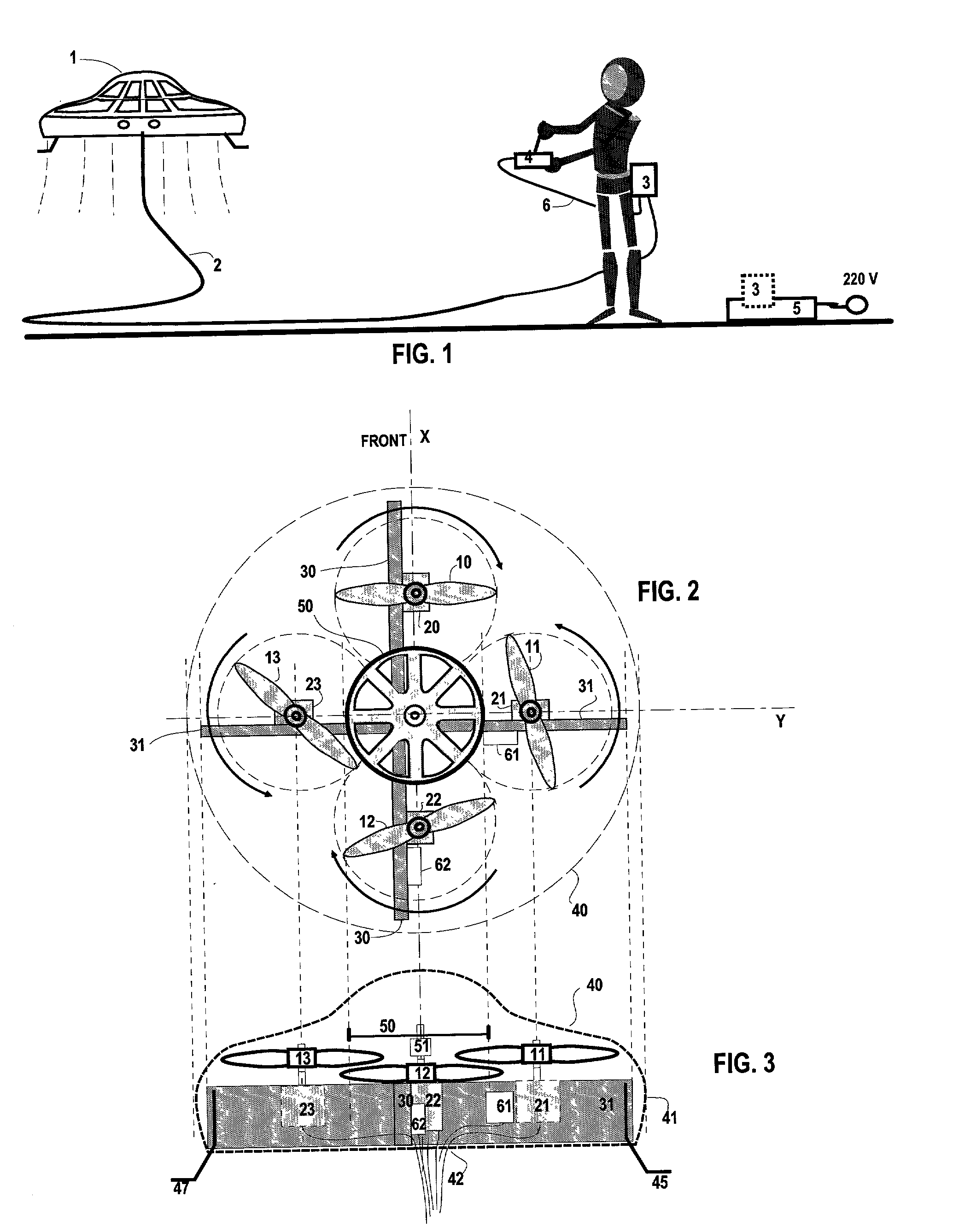 Electrical remote-control and remote-power flying saucer