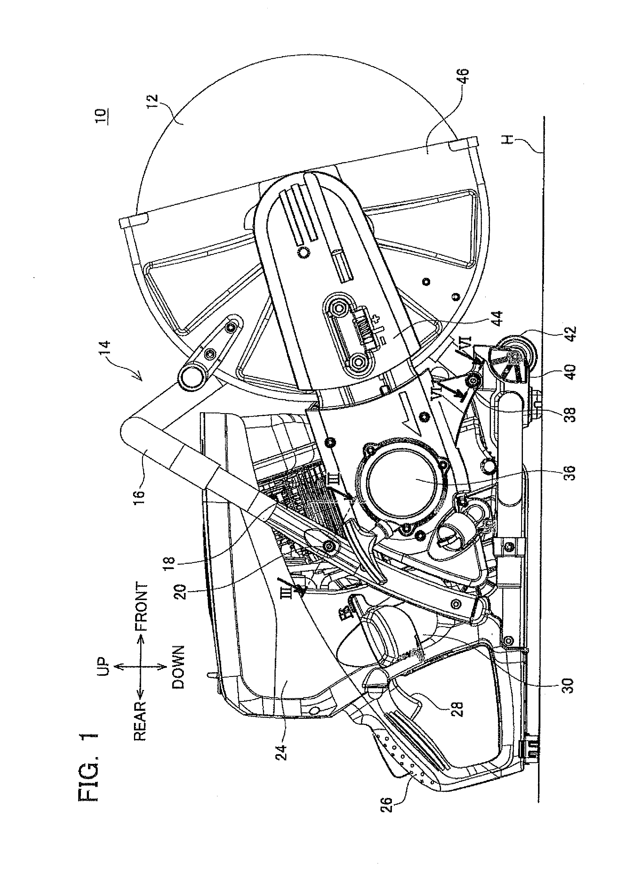 Vibration insulating device for a handheld work machine