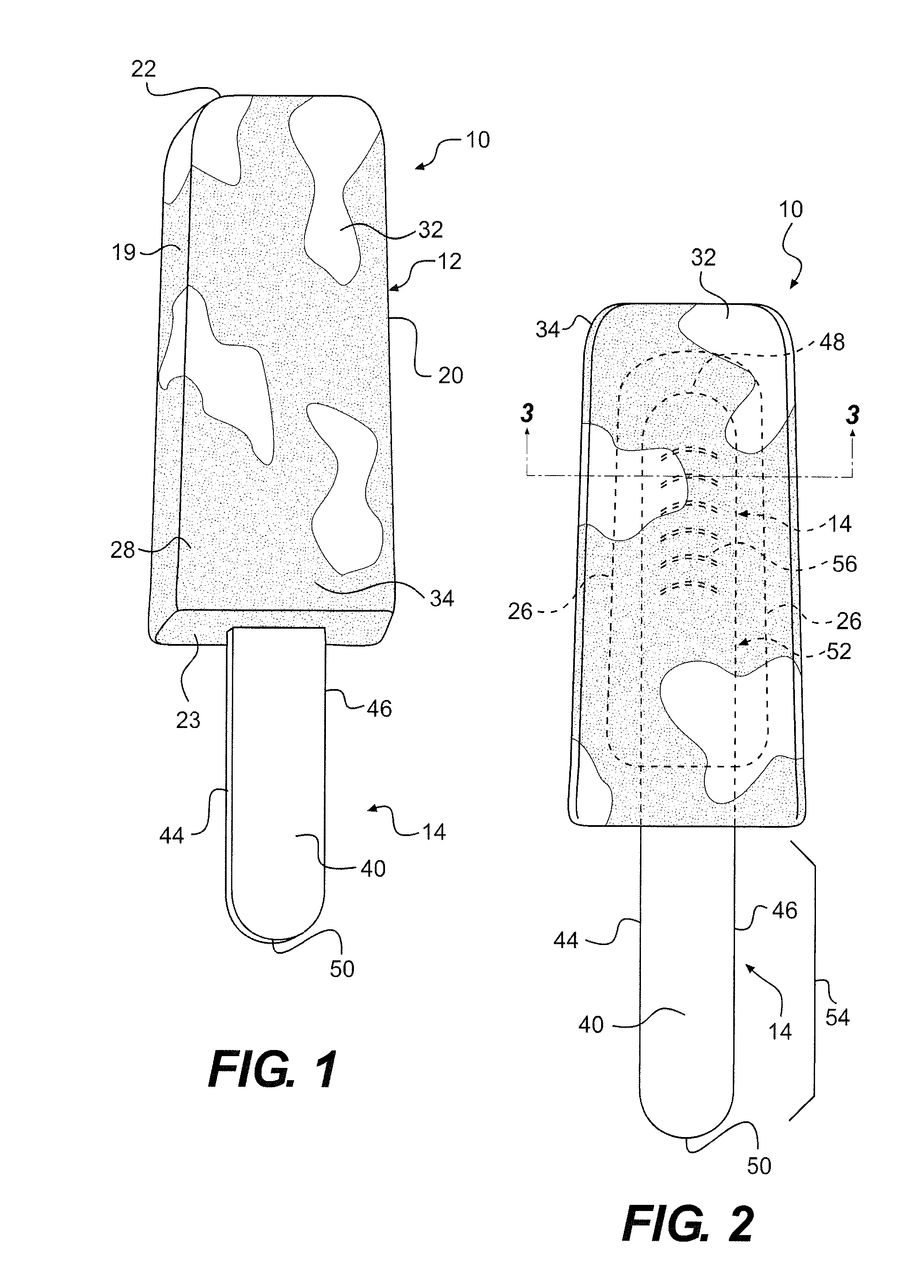 Multi-layered lollipop and a method of making the same