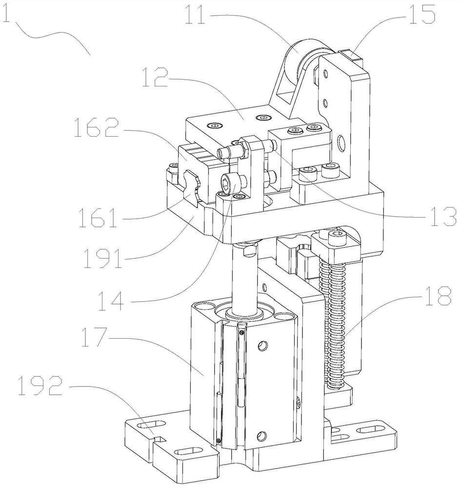 Stopping mechanism for flexible production line and flexible production ...