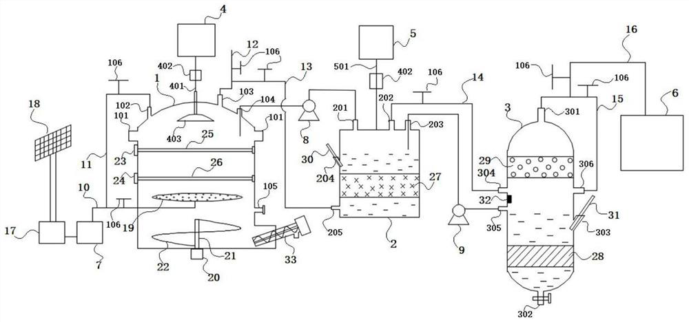 Device for producing biogas through straw two-phase anaerobic fermentation