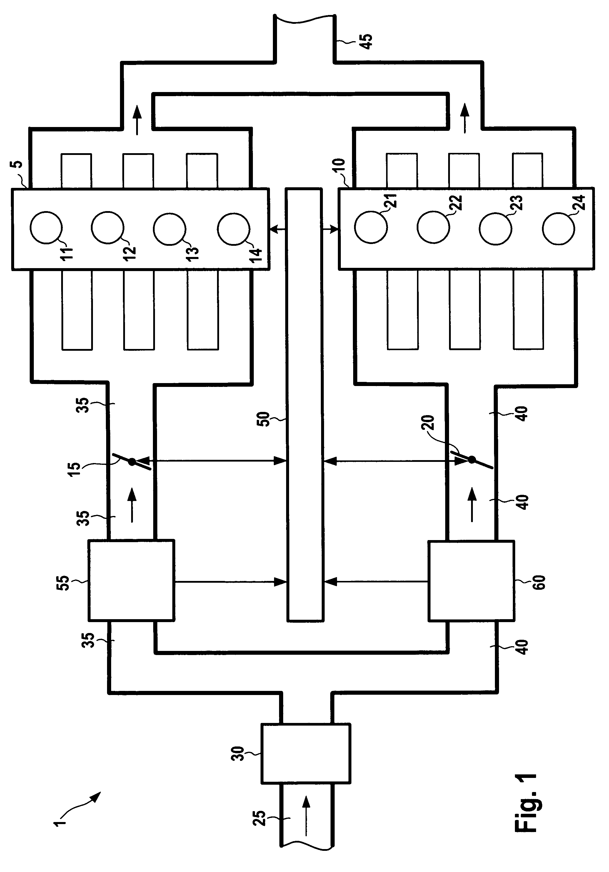 Method for operating an internal combustion engine having a plurality of cylinder banks