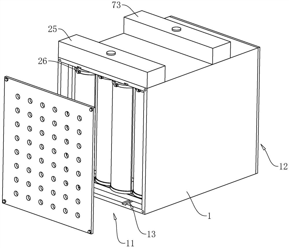 Novel air purification system with efficient filter unit, method and device