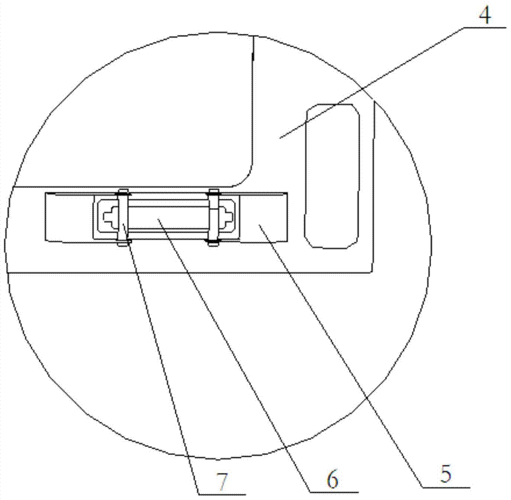 A side-suction range hood lamp installation structure and side-suction range hood