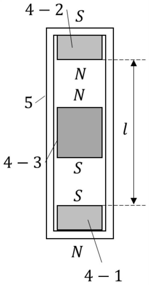 Monostable magnetic suspension type damping device and calculation method of magnetic suspension force of monostable magnetic suspension type damping device