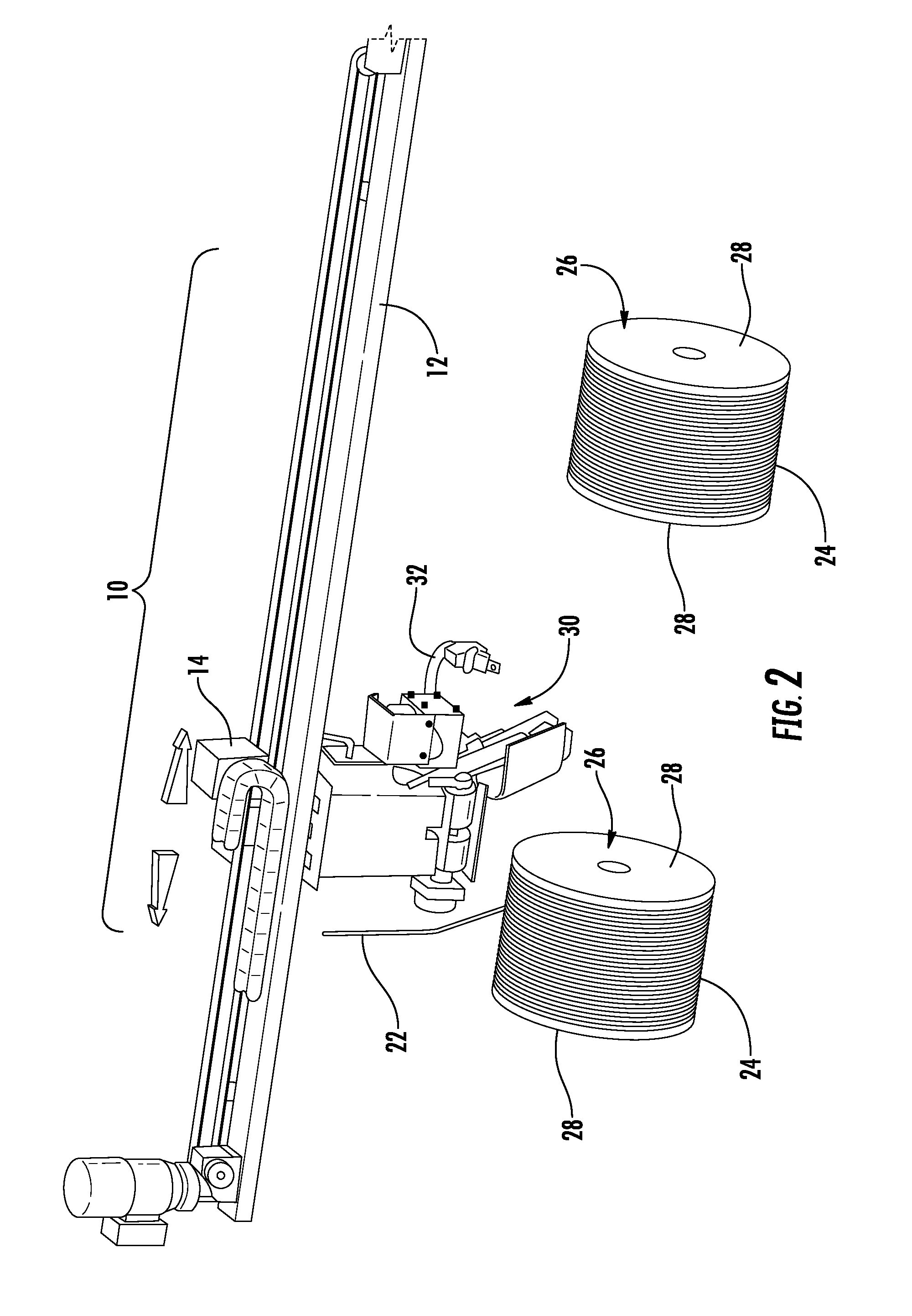 System and method for securing free end of wound cable