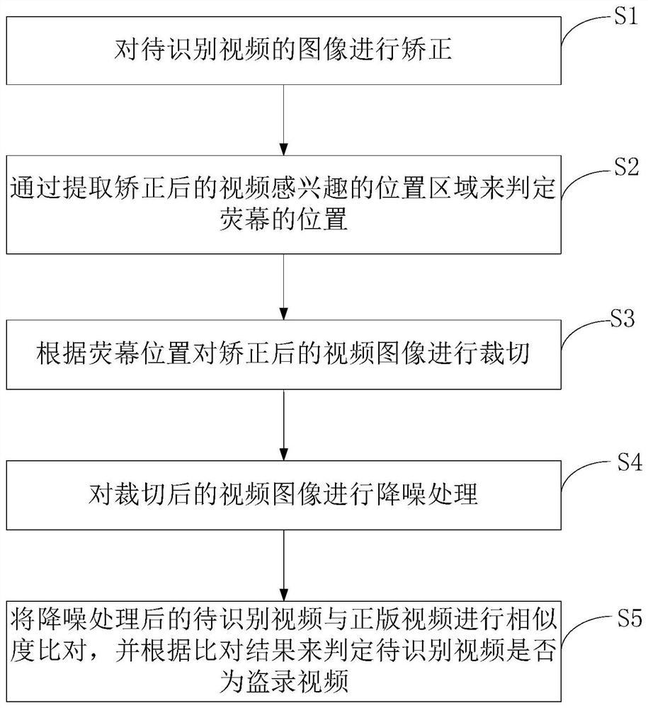 Pirate video identification method and system