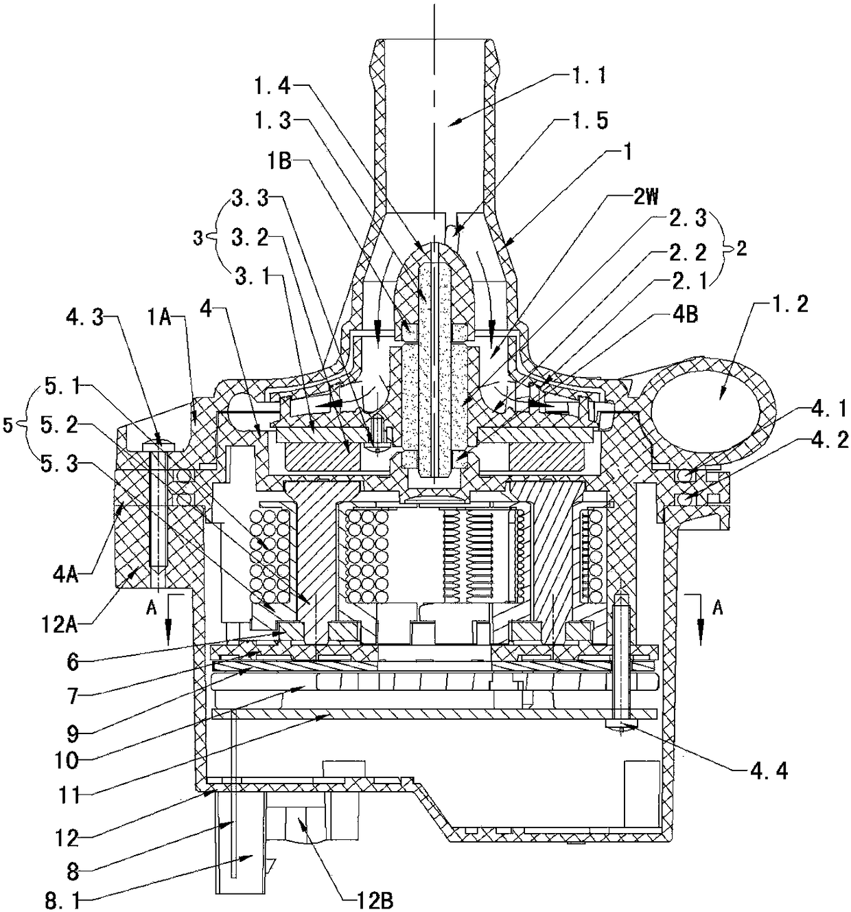 New energy vehicle electronic water pump, control system and method