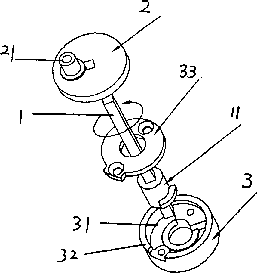 Switching eccentric wheel mechanism of toy and usage method