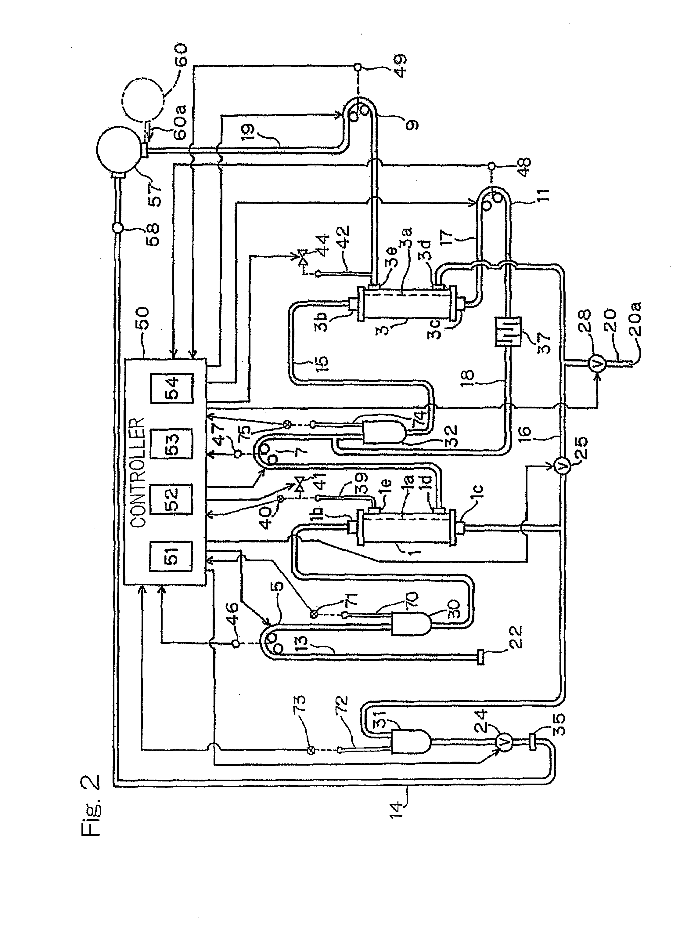Double filtration blood purification apparatus and method of priming therefor