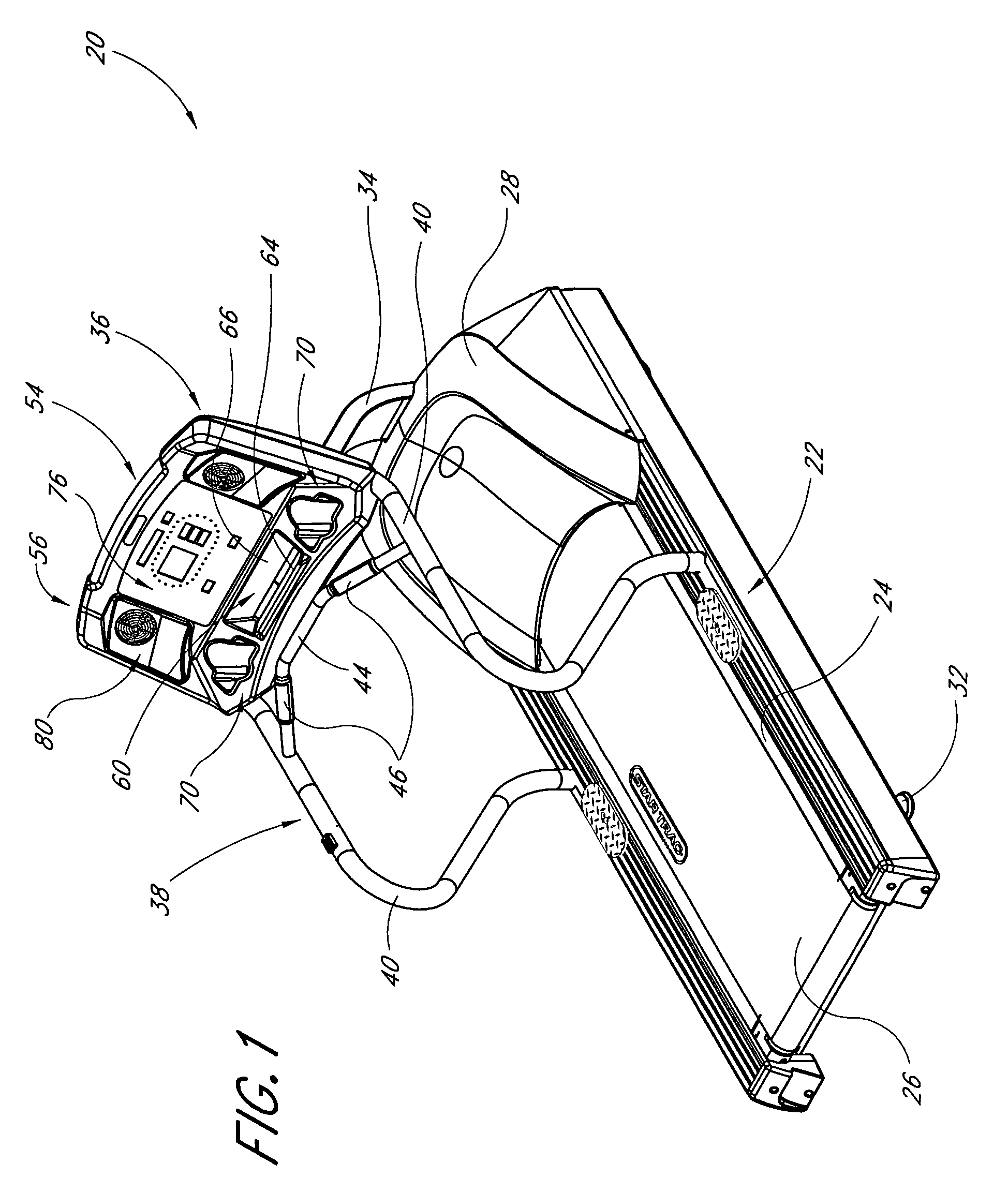 Exercise equipment with universal PDA cradle