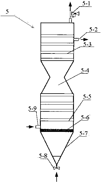 Device and method for measuring cadmium in water through liquid chromatogram flow injection chemiluminescence