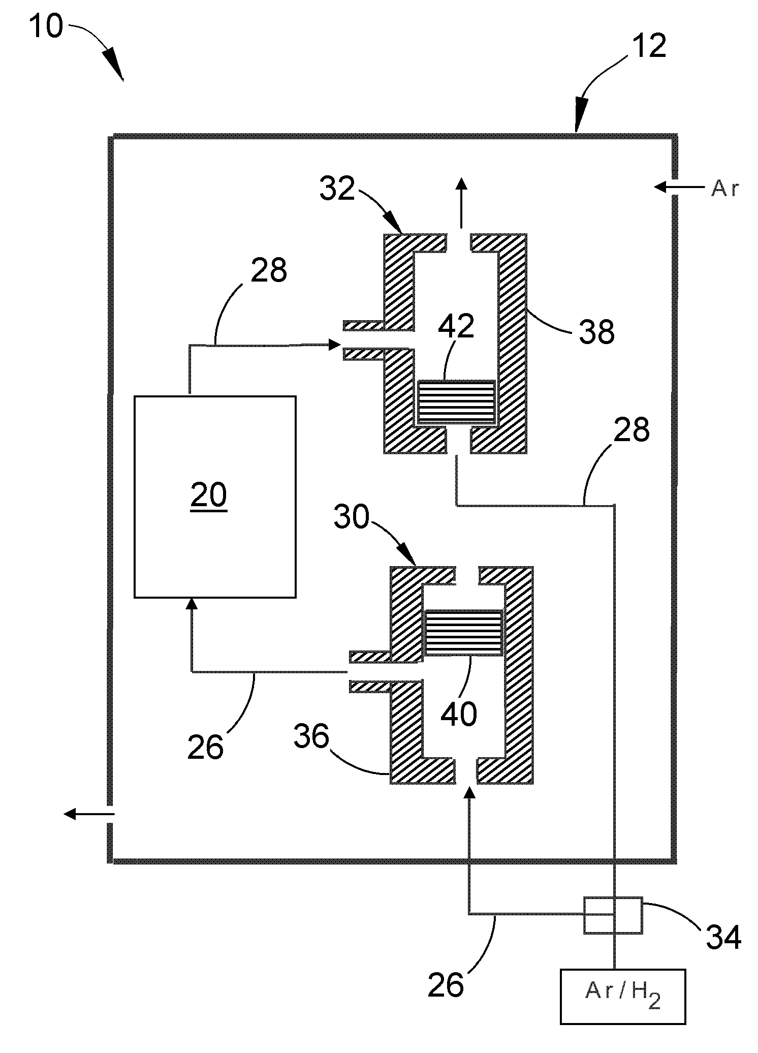 Method and apparatus for controlling diffusion coating of internal passages