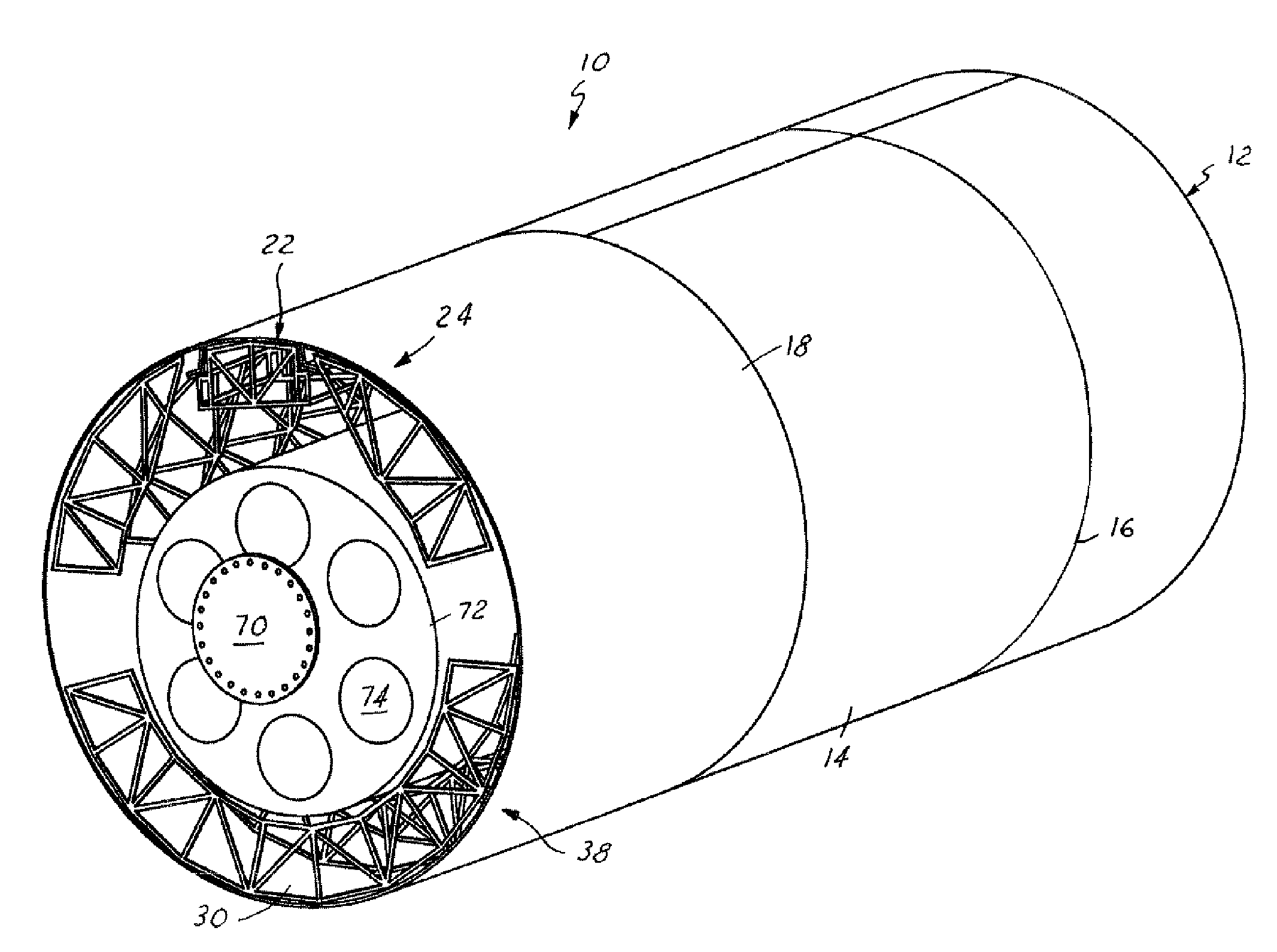 Segmented flexible barrel lay-up mandrel