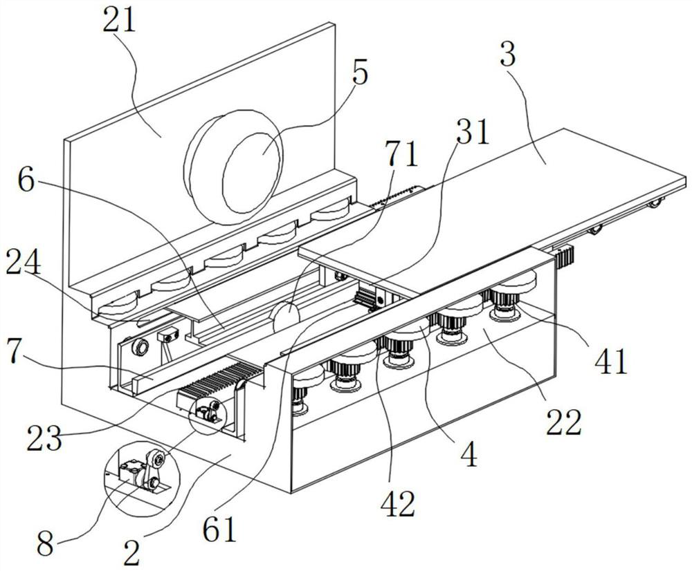Computer case damping protection base convenient to transfer and transport