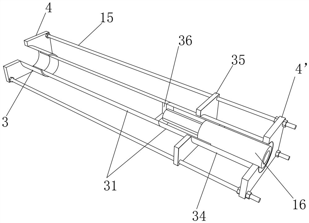 Soil nail drawing interface shear test device and shear test method