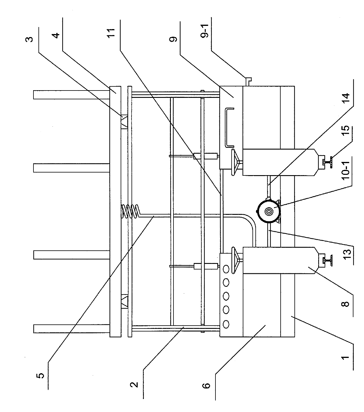 Negative-pressure extraction water absorption type reinforcement drainage machine