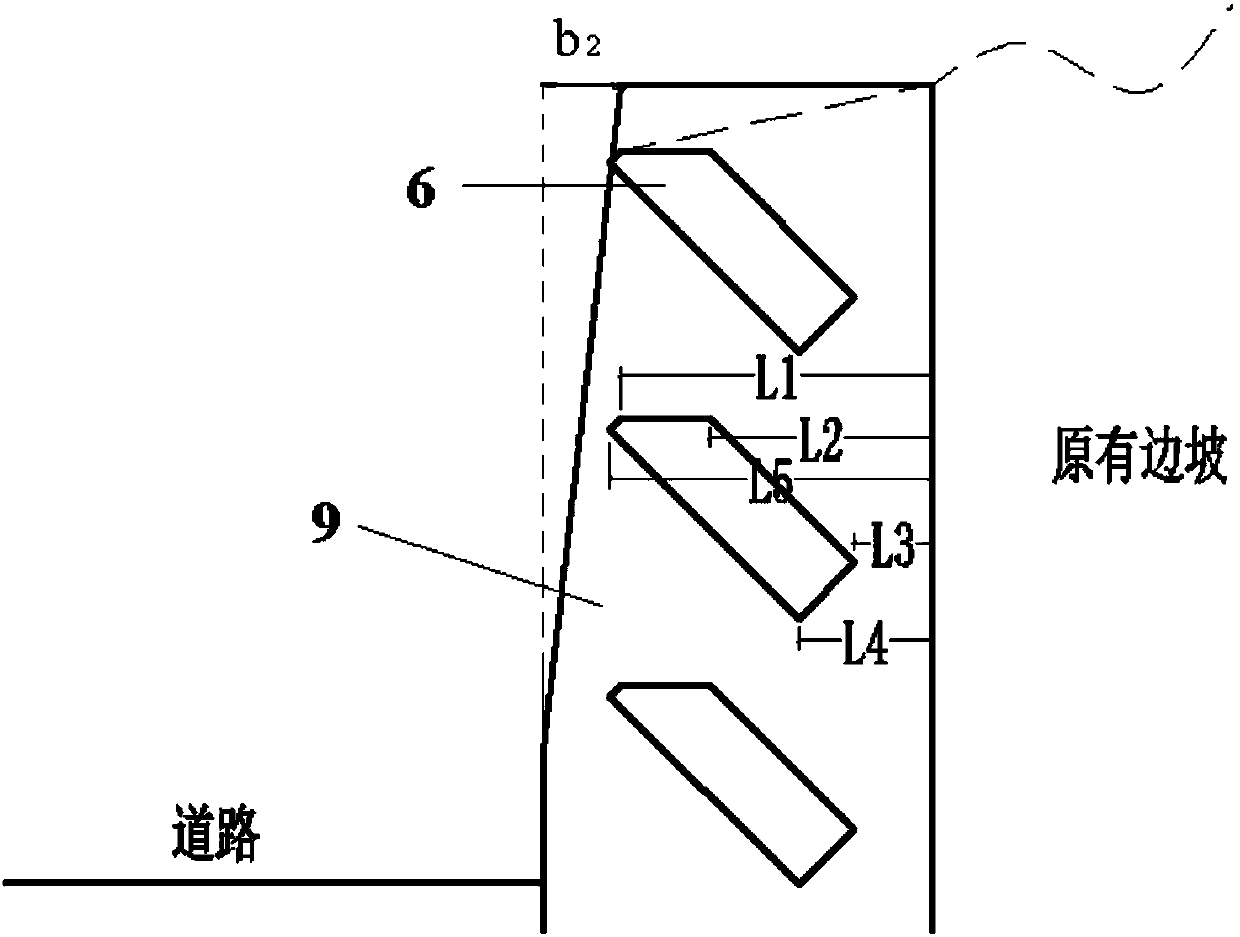 Positioning method of inclined plate based on excavation conditions of anti-slide piles