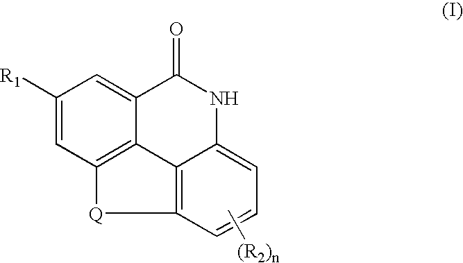 Substituted 4,9-dihydrocyclopenta{imn}phenanthridine-5-ones derivatives thereof and their uses