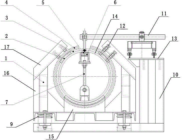 Vacuum self-consuming furnace crystallizer welded cylinder producing process and welding assistive device