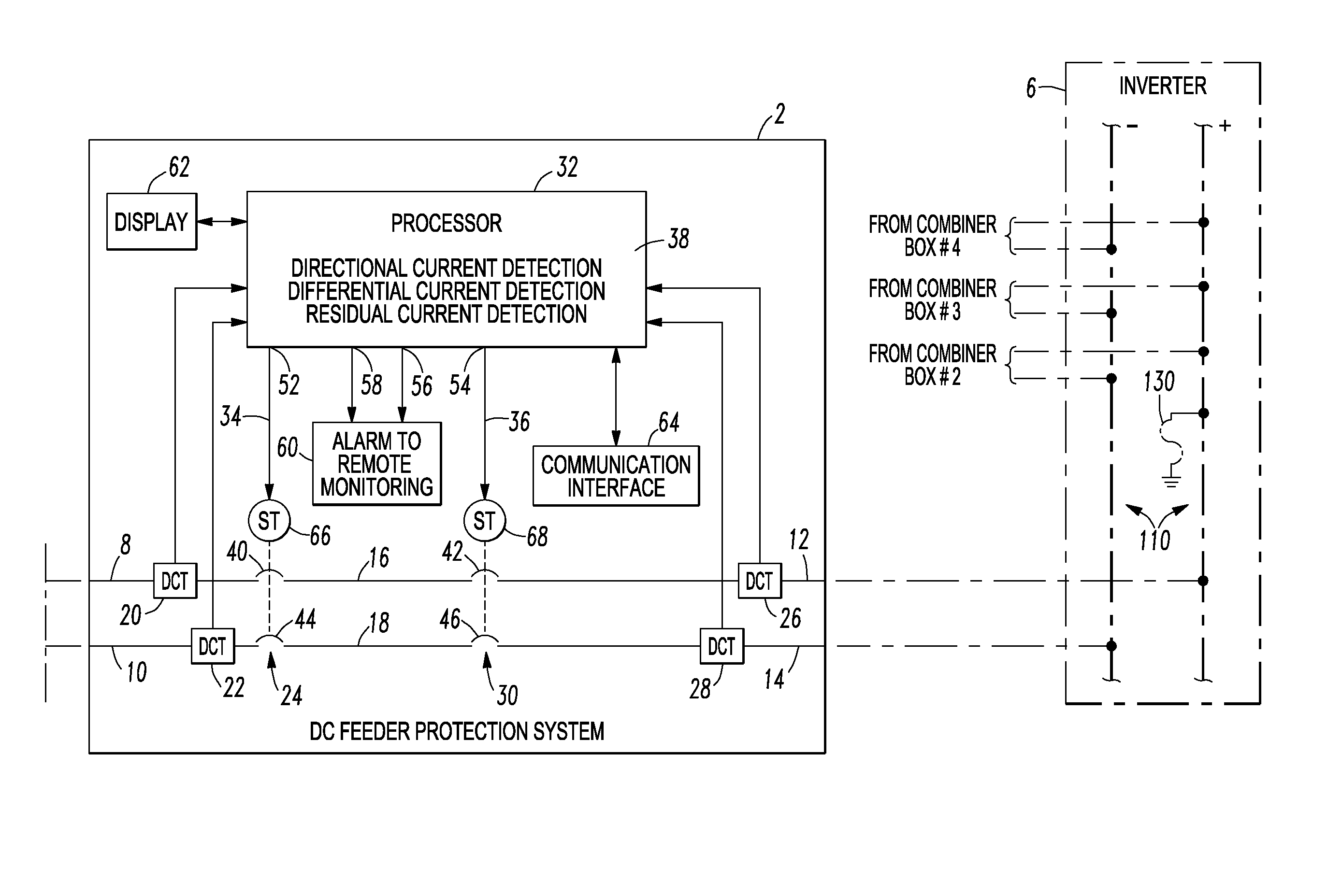 DC feeder protection system