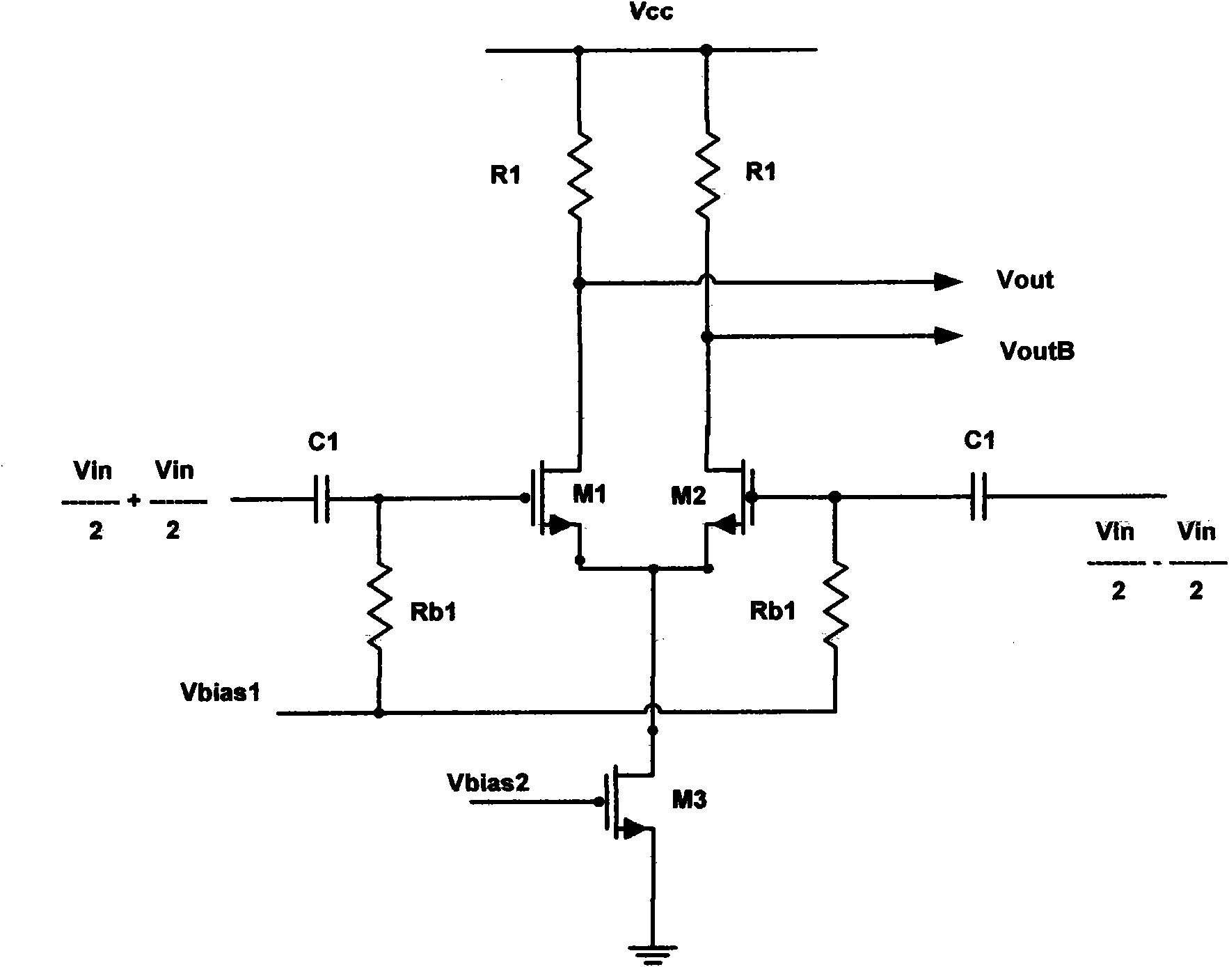 High-accuracy complementary metal oxide semiconductor (CMOS) single-end-input to differential-output converter