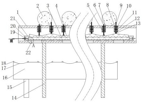 In-furnace transfer device with good black patch-preventing effect for round steel heating furnace