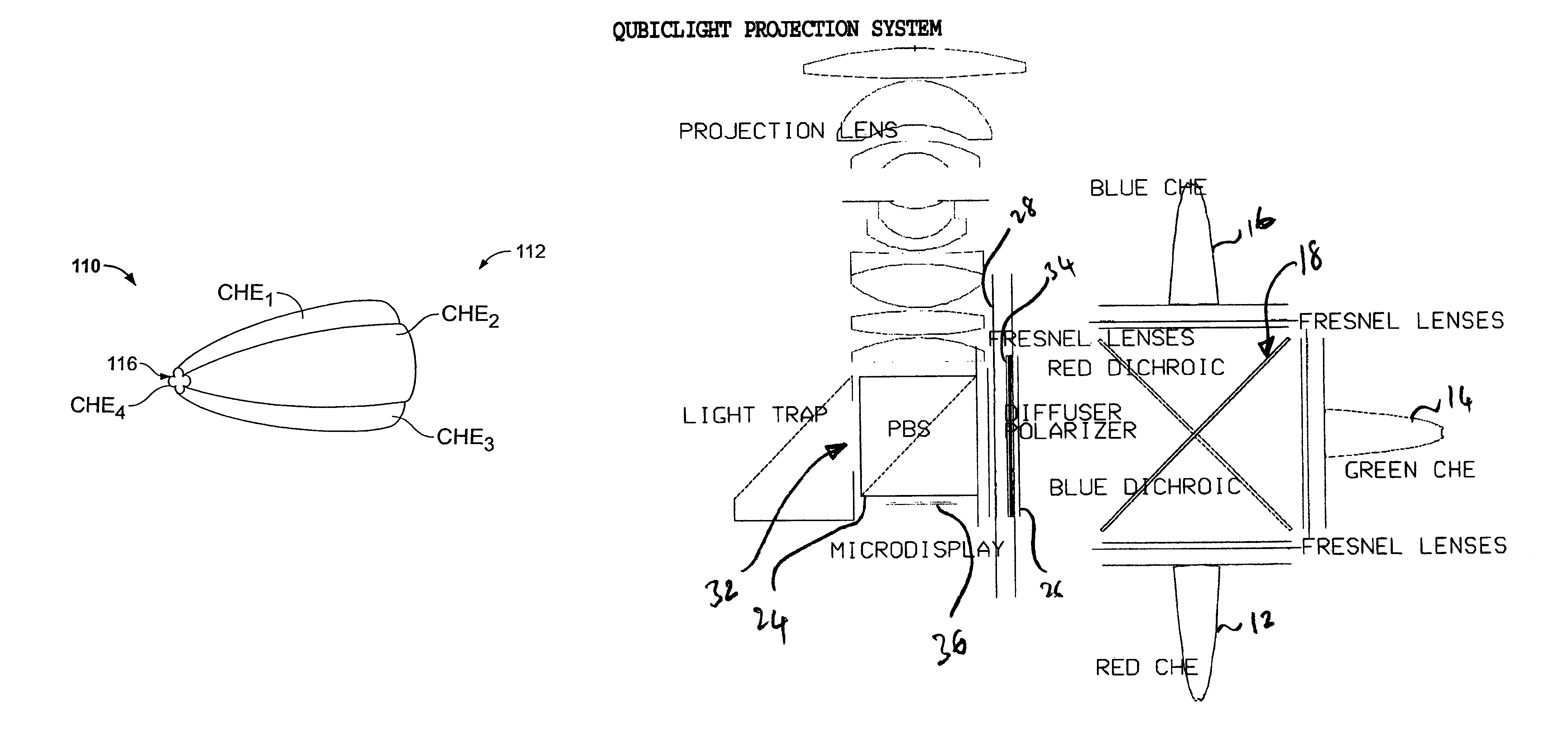 Solid state light engine optical system