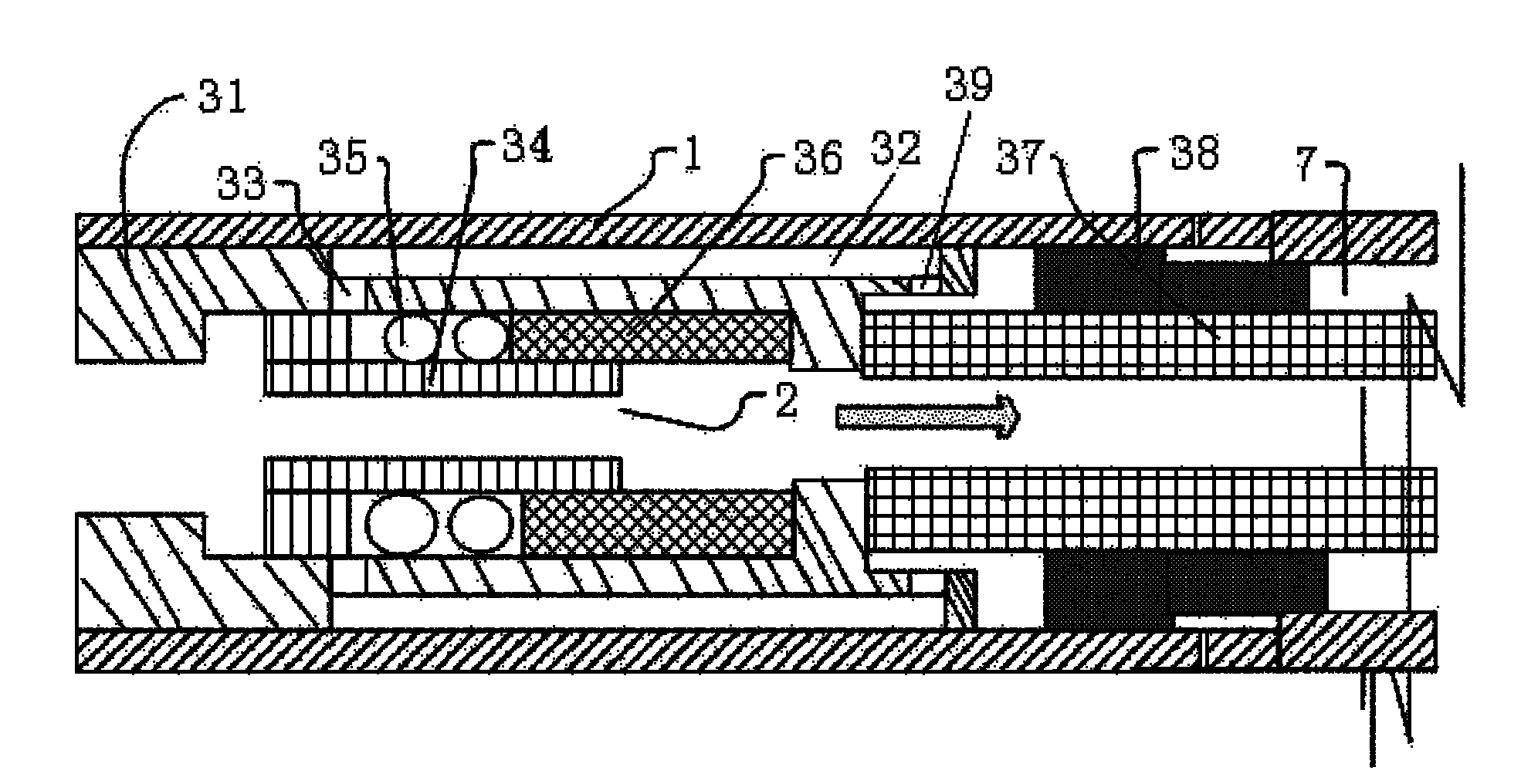 Pressure-while-drilling measuring device and measurement method thereof