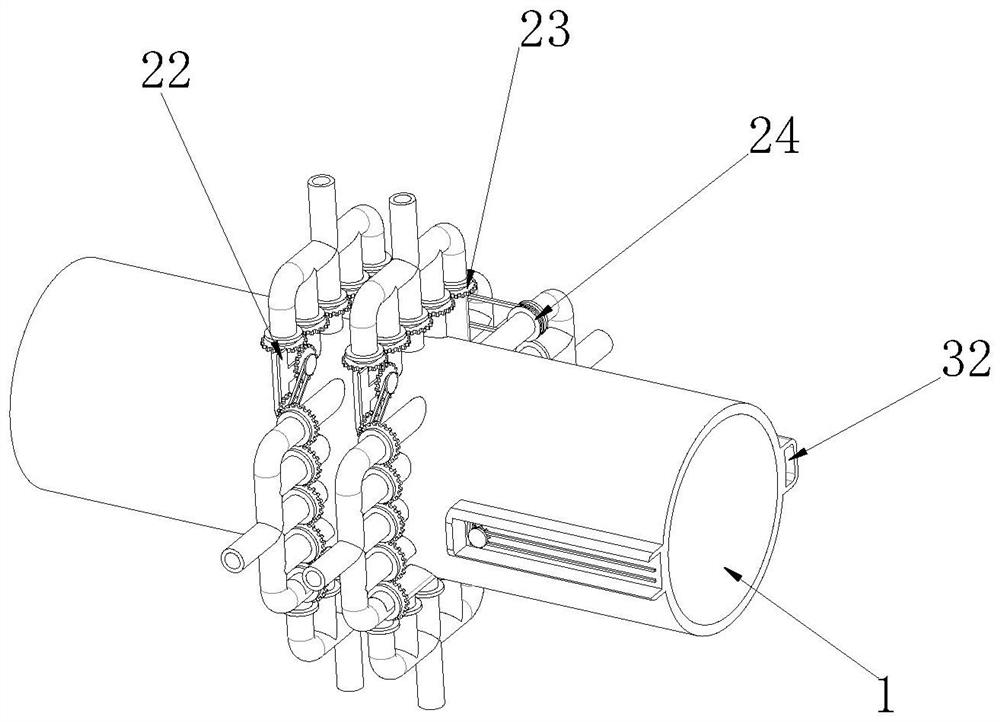 Waste heat recycling device with flue gas purification mechanism