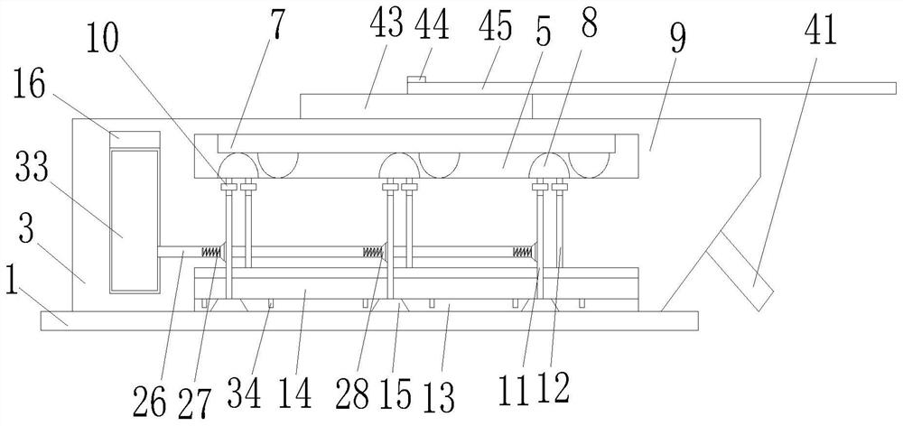 Stabilizing device for fixing wire coil support