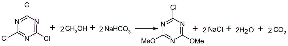 Method for preparing 2-chloro-4,6-dimethoxy-1,3,5-triazine