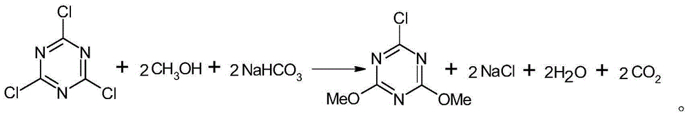 Method for preparing 2-chloro-4,6-dimethoxy-1,3,5-triazine