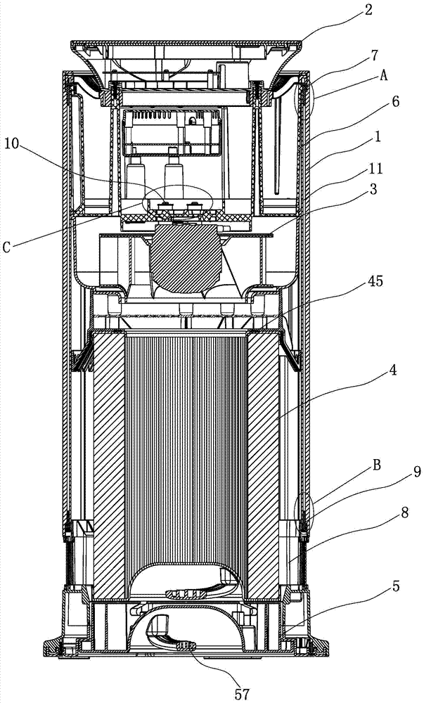 Vertical air purifier