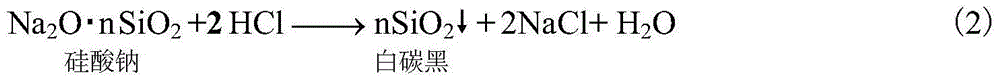 Combined carbonization method for preparing baking soda and white carbon black by matching rice hull power generation