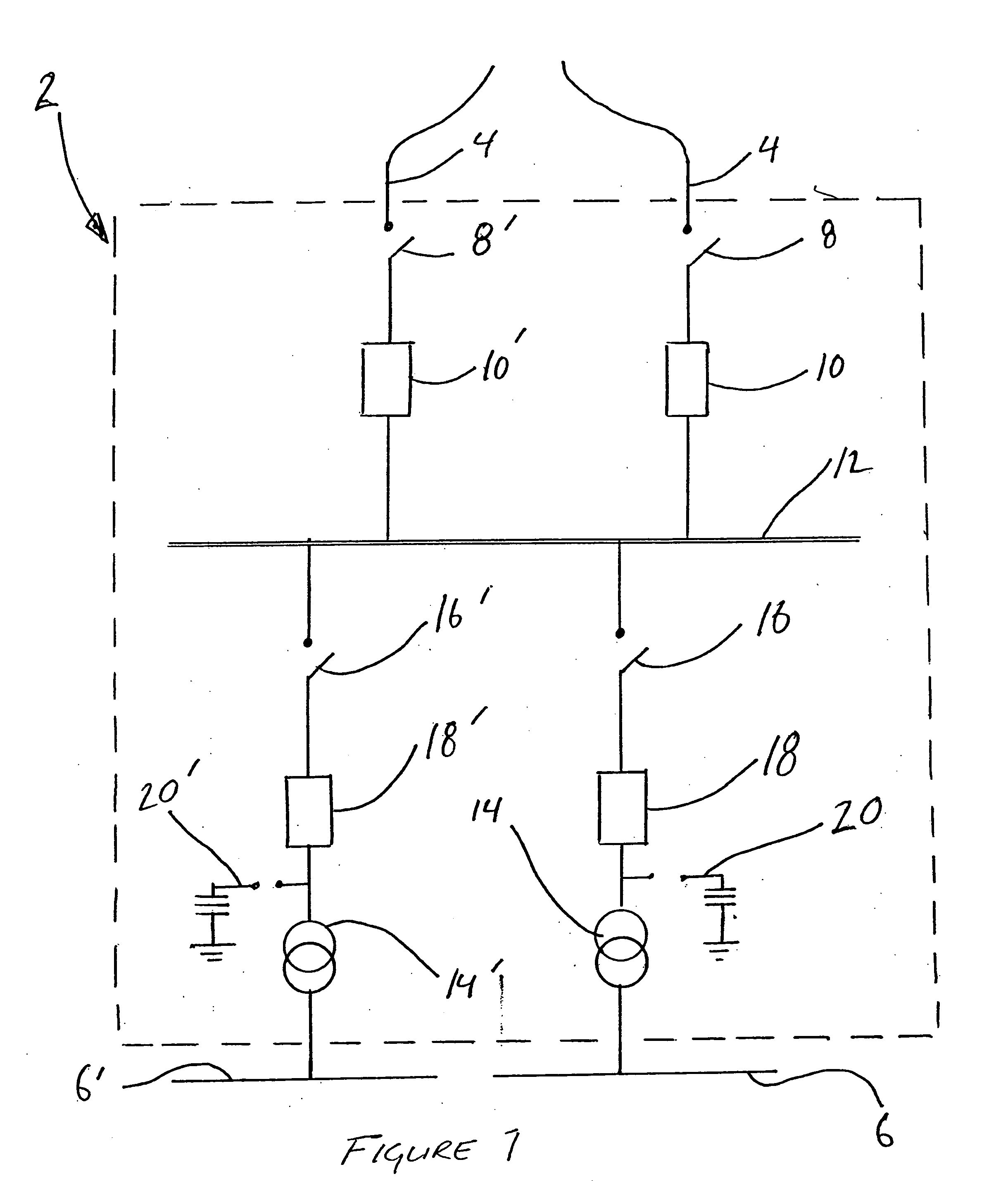 Method for tapping a high voltage transmission line and substation using the same