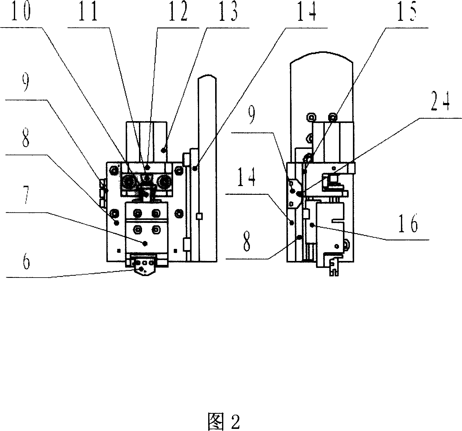 Cutter head components mechanism for lining and cutting