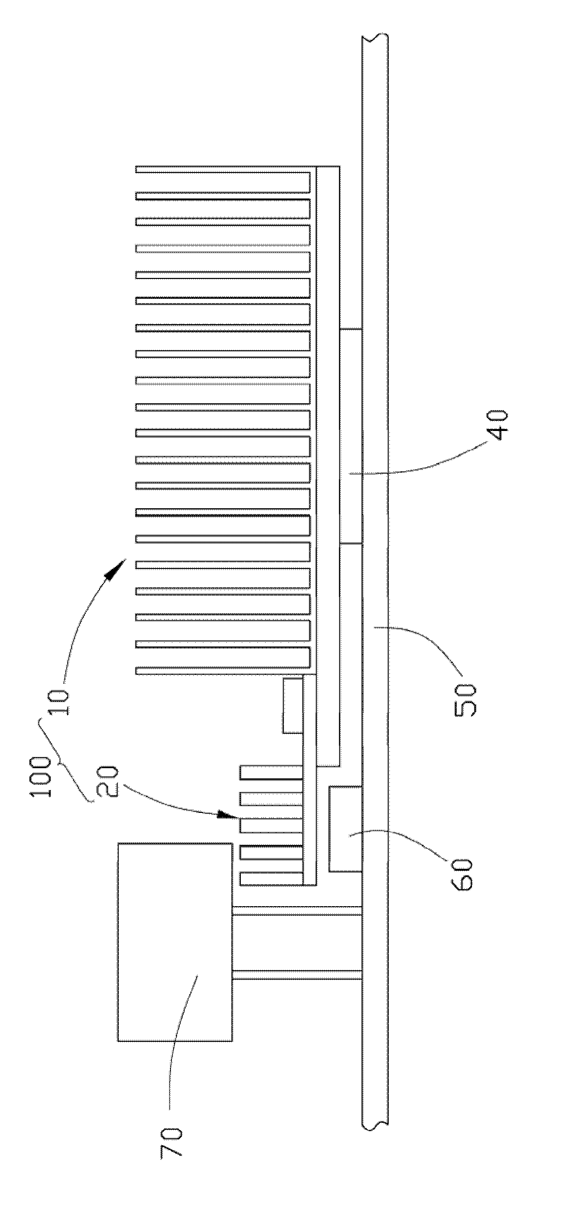 Heat radiation device